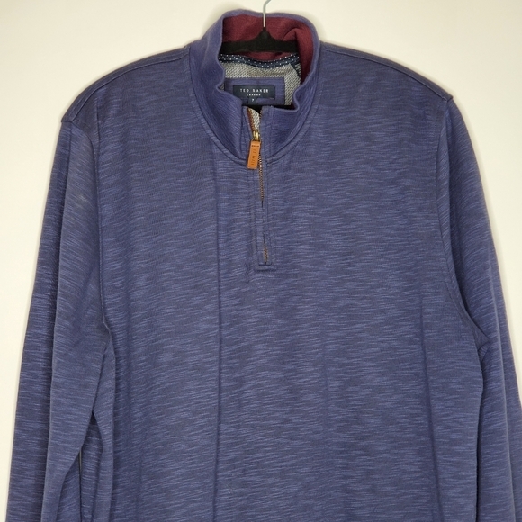 Ted Baker London Mandra Quarter Zip Pullover Size 7 US 3XL Long Sleeve Sweater - Picture 3 of 15